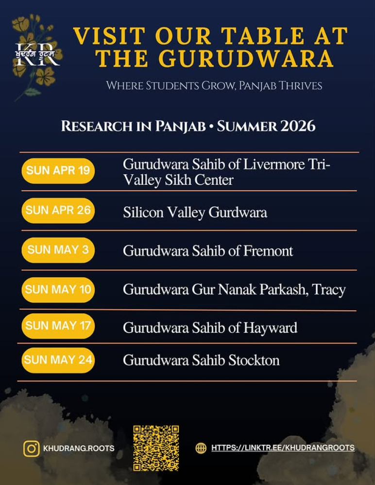 Gurudwara tabling schedule